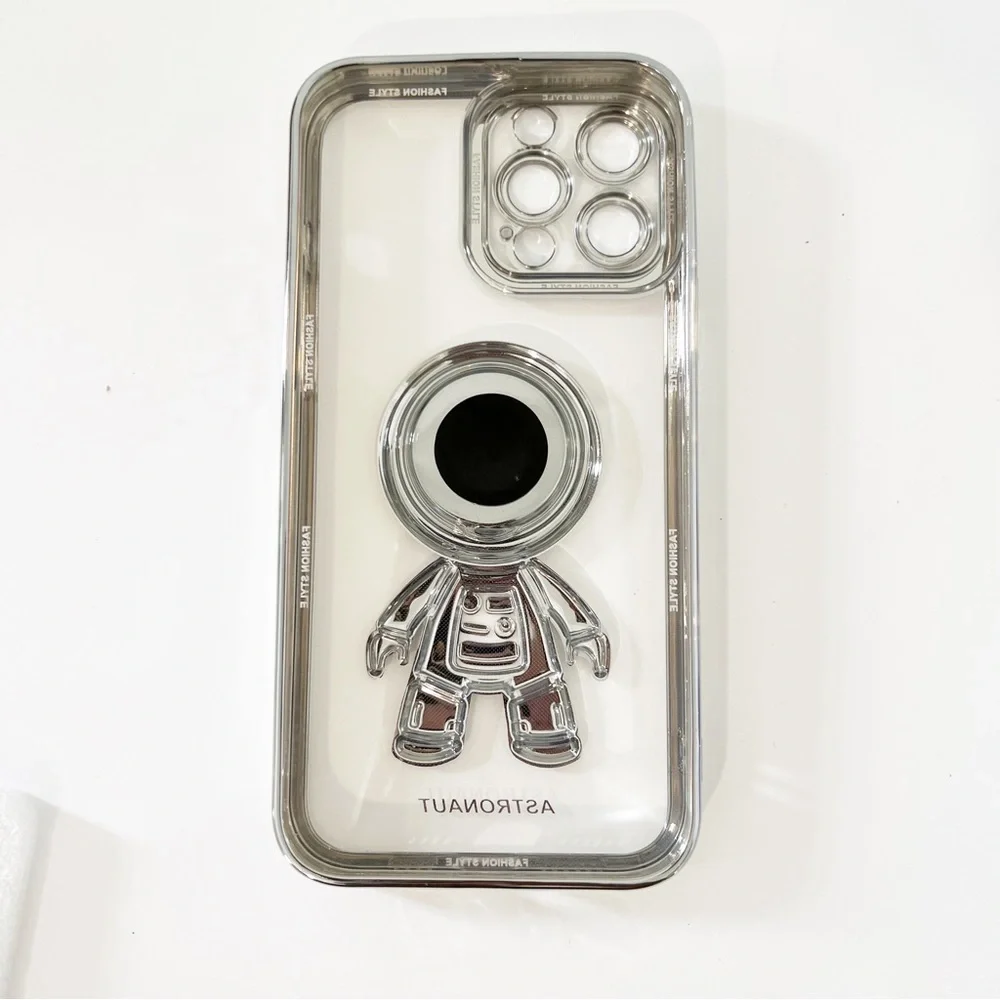 iPhone 13 Pro Max 3D Astronaut Electroplated Cell Phone Case